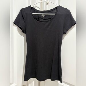 Crown & Ivy Black Short Sleeve Tee